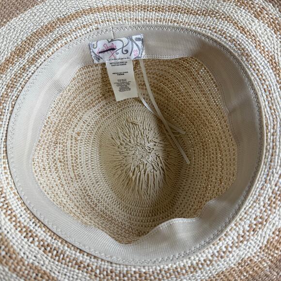 Free People hat woven boho beach dipped crown wide brim summer beach - Picture 4 of 5